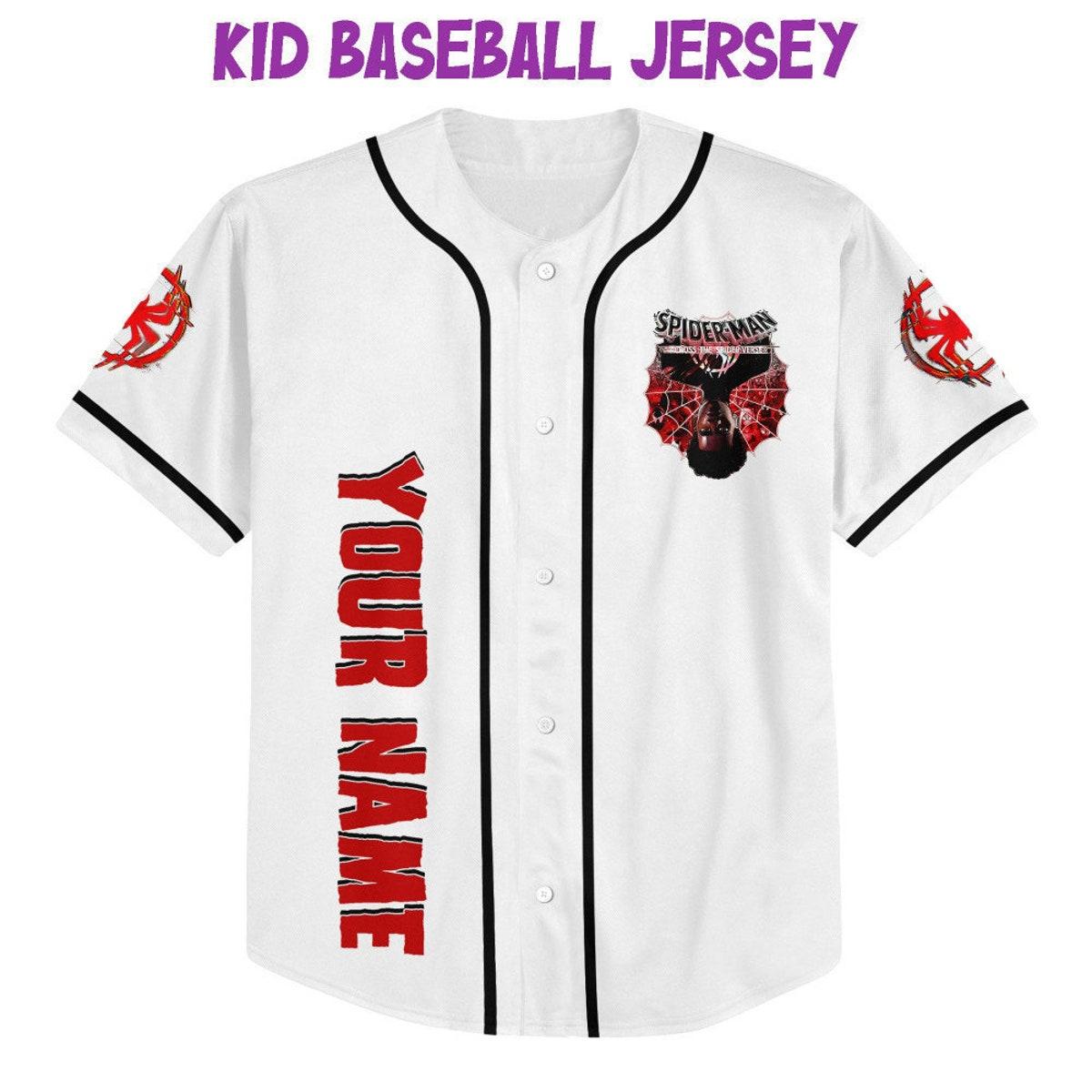 Mckenzieshoponline Spider Man Across The Spider Verse Red Personalized Baseball Jersey For Fans - Image 3