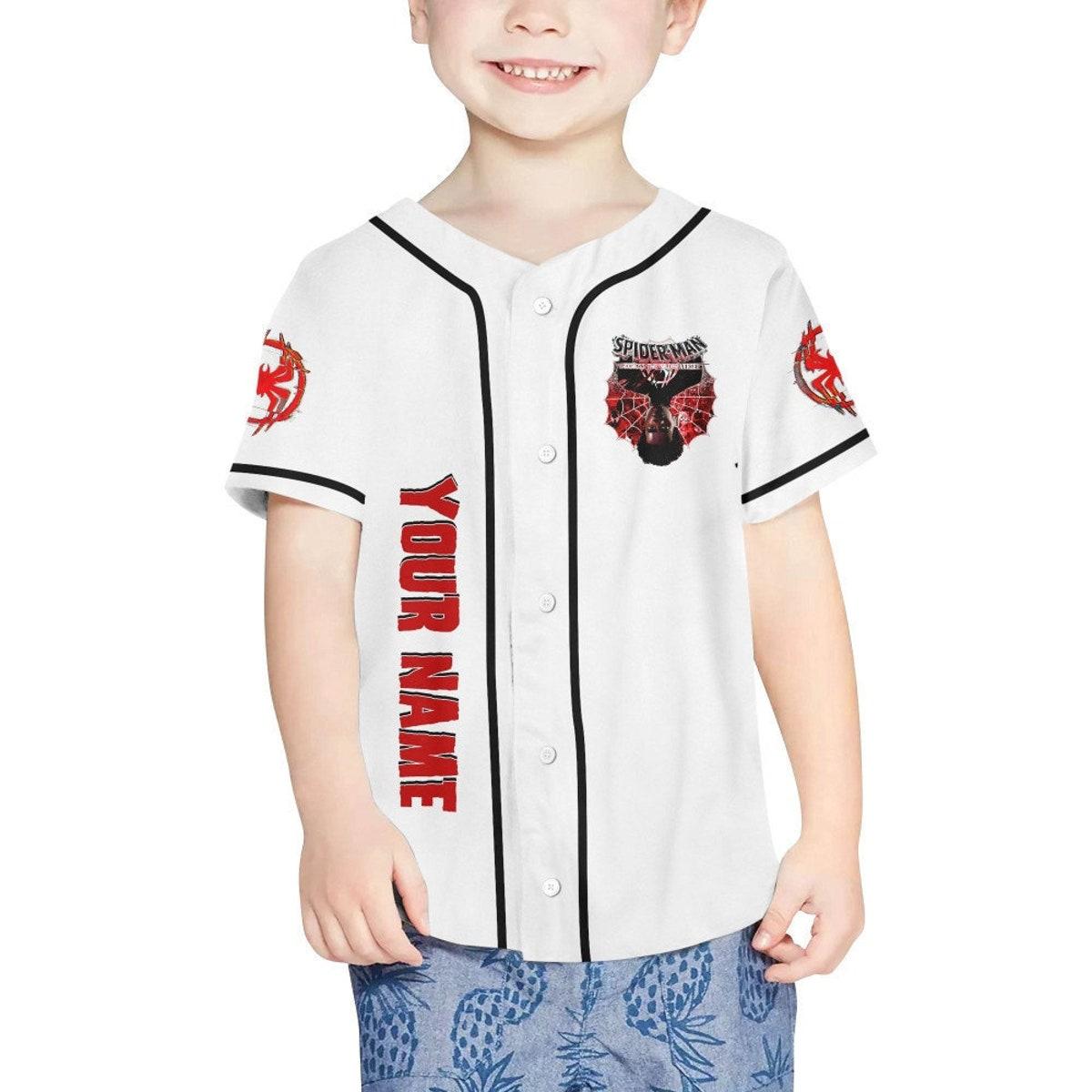 Mckenzieshoponline Spider Man Across The Spider Verse Red Personalized Baseball Jersey For Fans - Image 5