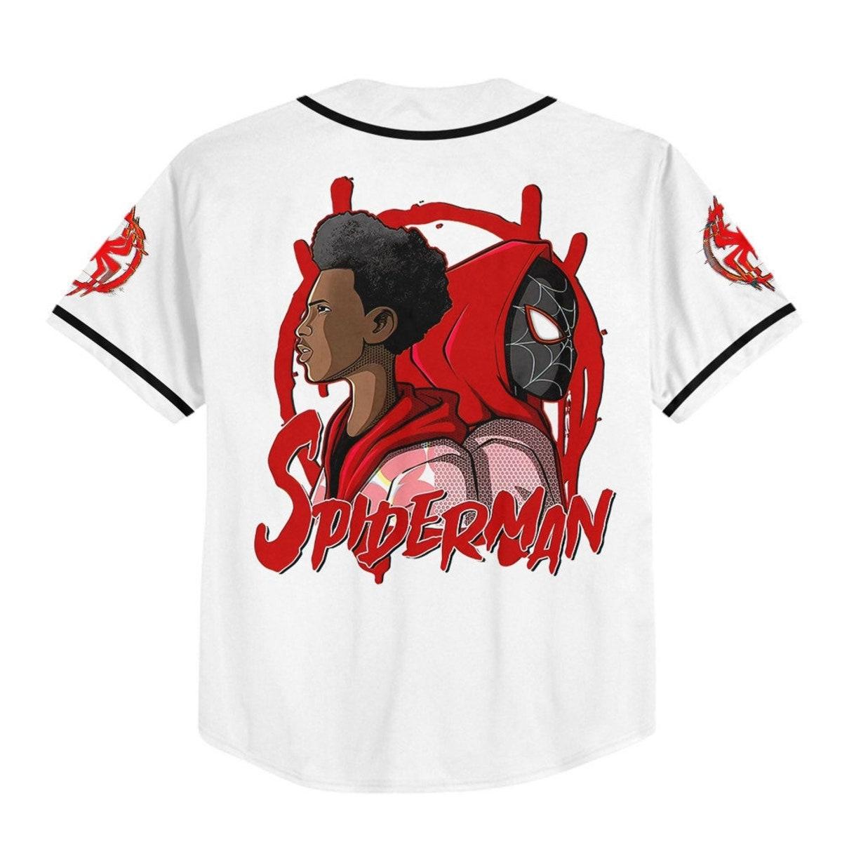 Mckenzieshoponline Spider Man Across The Spider Verse Red Personalized Baseball Jersey For Fans - Image 4