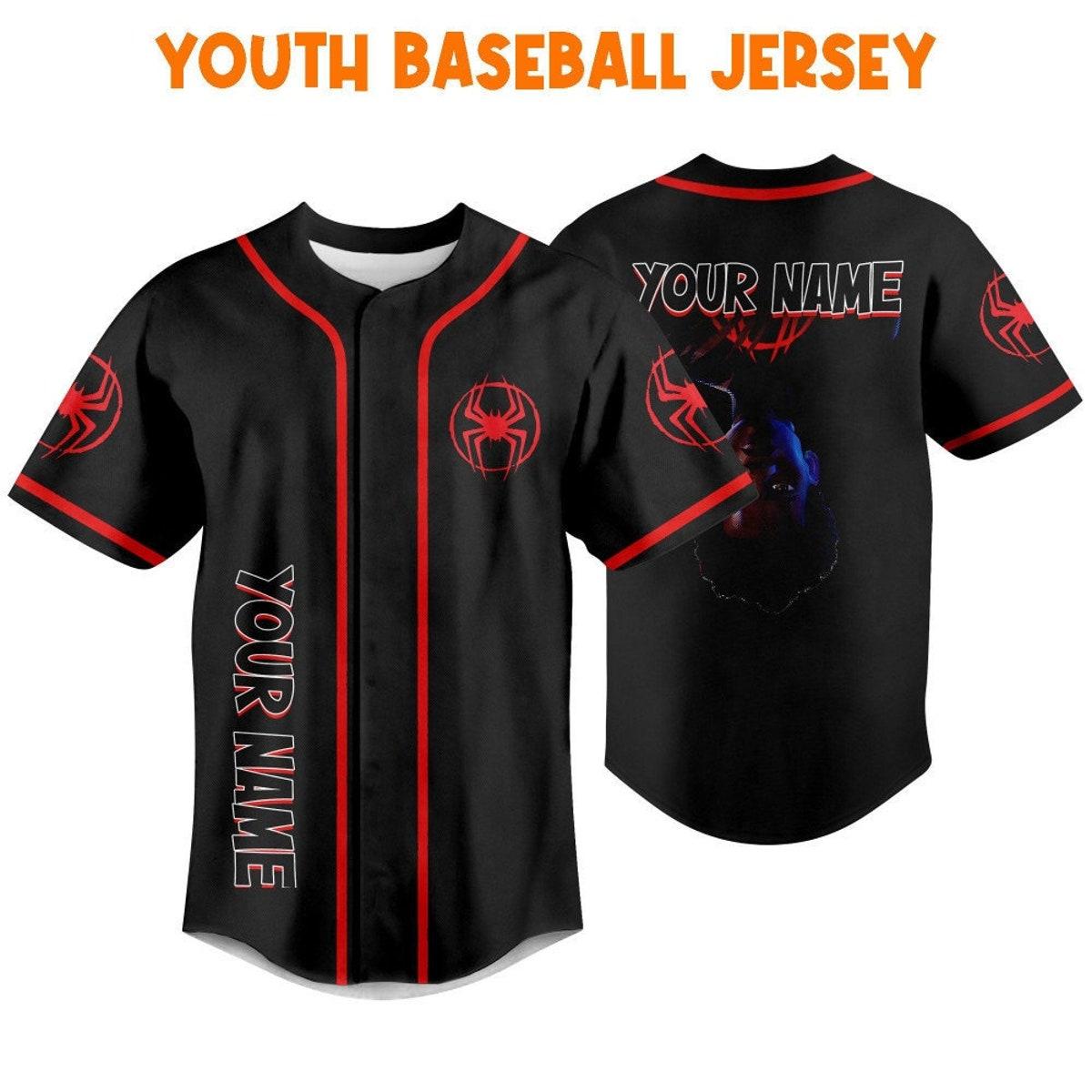 Mckenzieshoponline Spider Man Across The Spider Verse Upside Down Personalized Baseball Jersey For Fans - Image 6