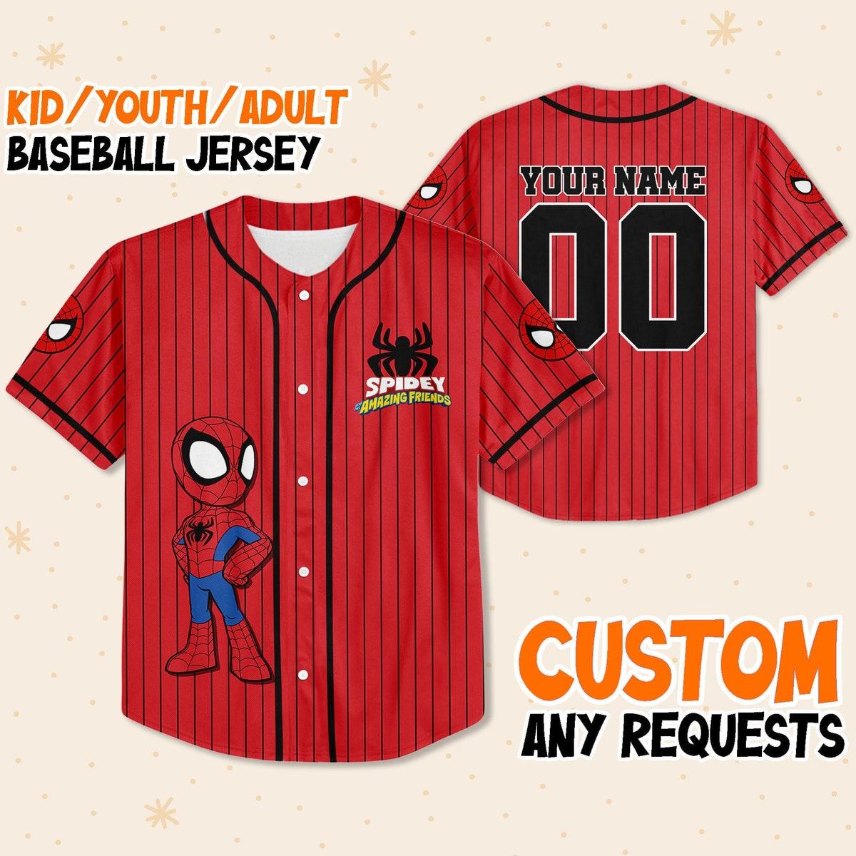 Mckenzieshoponline Spidey And His Amazing Friends Personalized Baseball Jersey For Fans - Image 2