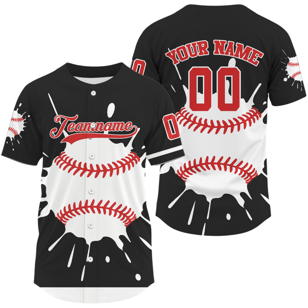 Mckenzieshoponline Splashed Color Personalized Baseball Jersey For Fans