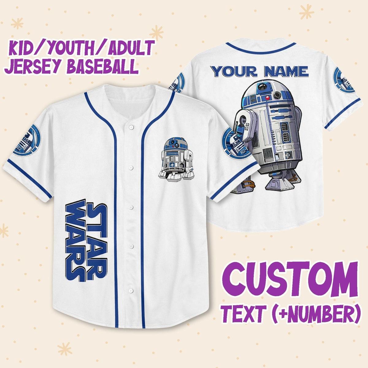 Mckenzieshoponline Star Wars Astromech Droid Personalized Baseball Jersey For Fans