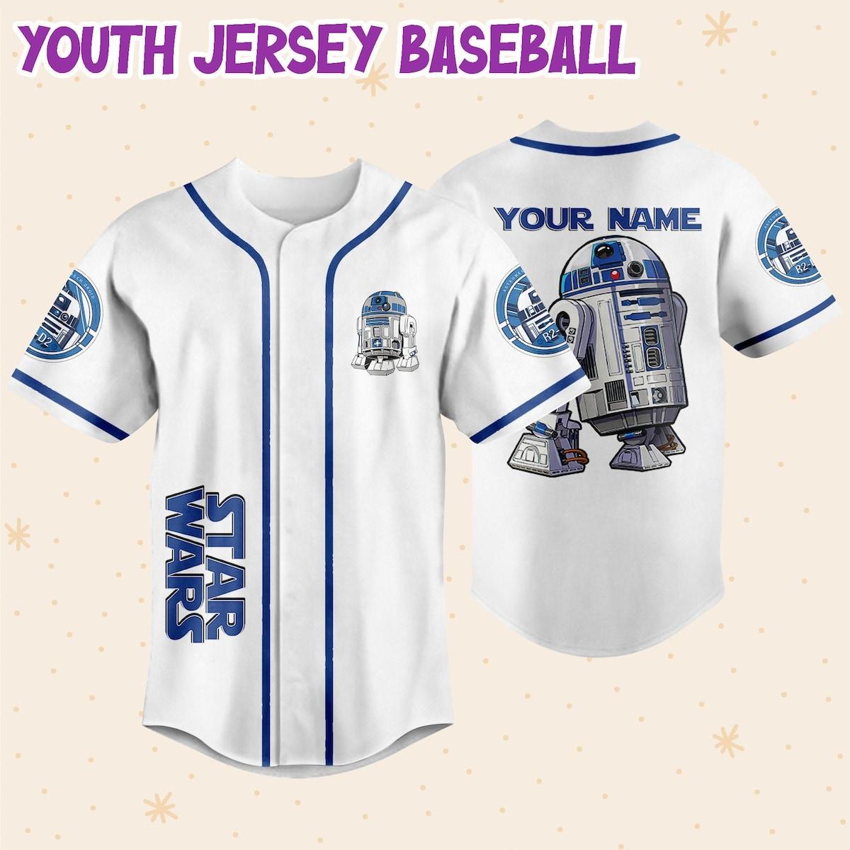 Mckenzieshoponline Star Wars Astromech Droid Personalized Baseball Jersey For Fans - Image 6