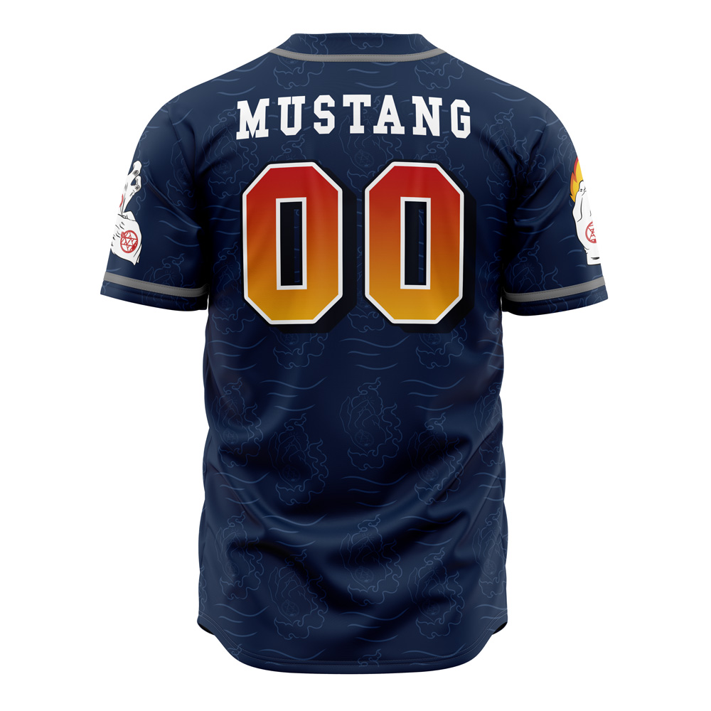 Mckenzieshoponline State Alchemists Mustang Fullmetal Alchemist Personalized Baseball Jersey For Fans - Image 3