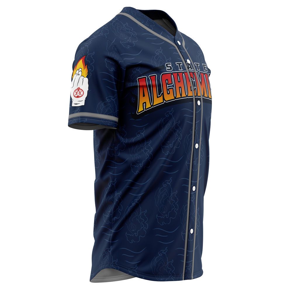 Mckenzieshoponline State Alchemists Mustang Fullmetal Alchemist Personalized Baseball Jersey For Fans - Image 2