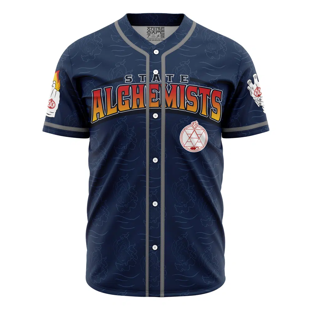 Mckenzieshoponline State Alchemists Mustang Fullmetal Alchemist Personalized Baseball Jersey For Fans