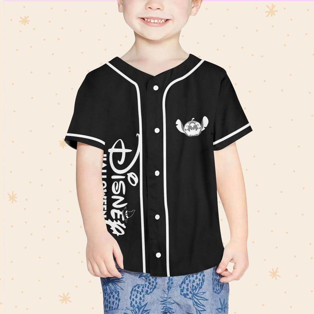 Mckenzieshoponline Stitch Skeleton Magic Kingdom Disneyland Personalized Baseball Jersey For Fans - Image 5
