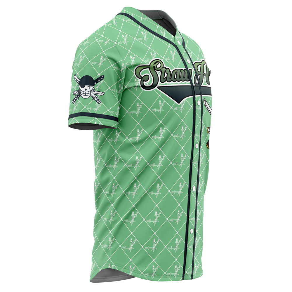 Mckenzieshoponline Straw Hats Zoro One Piece Personalized Baseball Jersey For Fans - Image 4