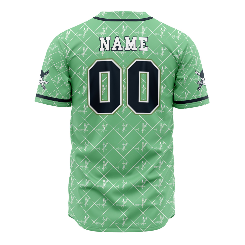 Mckenzieshoponline Straw Hats Zoro One Piece Personalized Baseball Jersey For Fans - Image 3