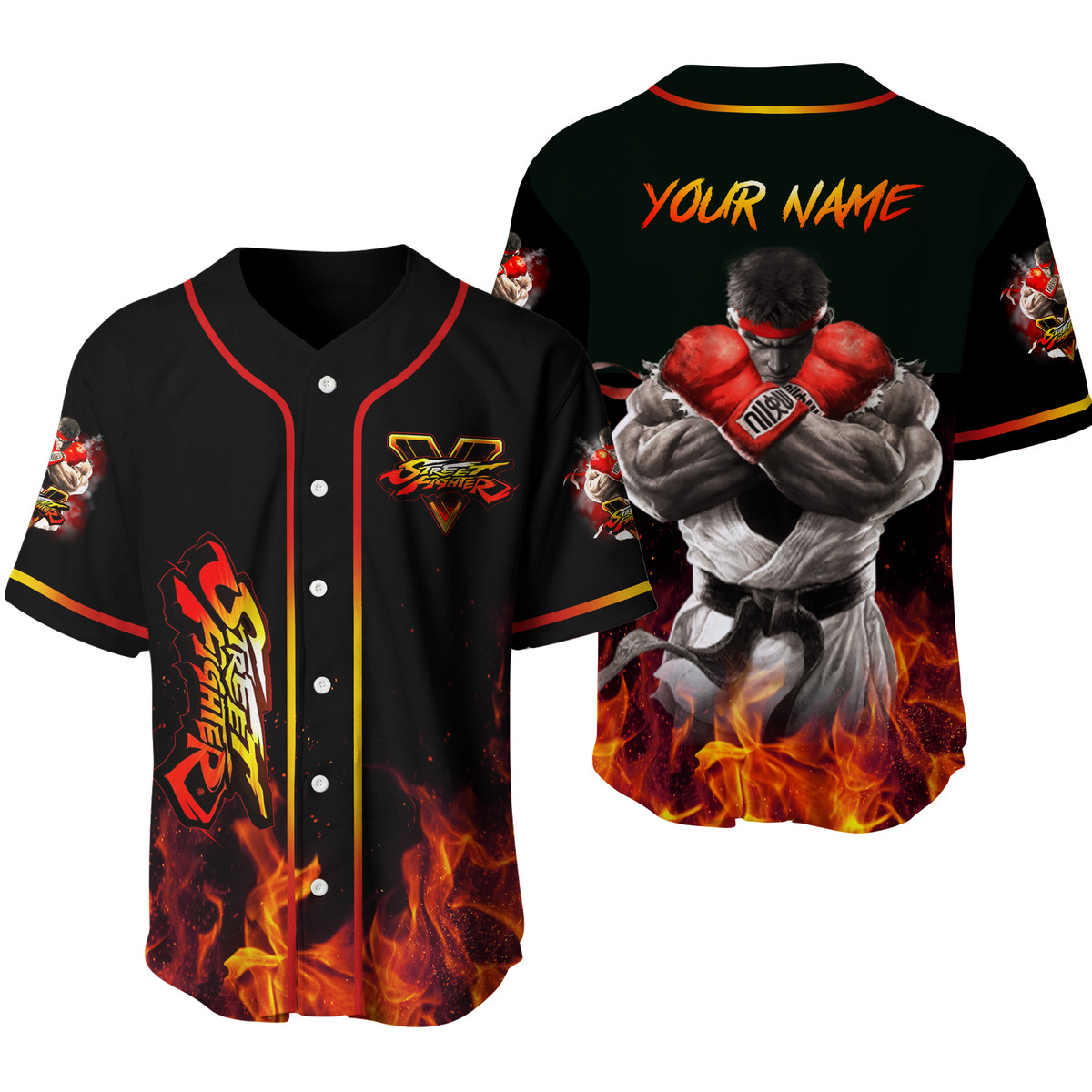Jerseytrend Street Fighter V Personalized Baseball Jersey For Fans - Image 3