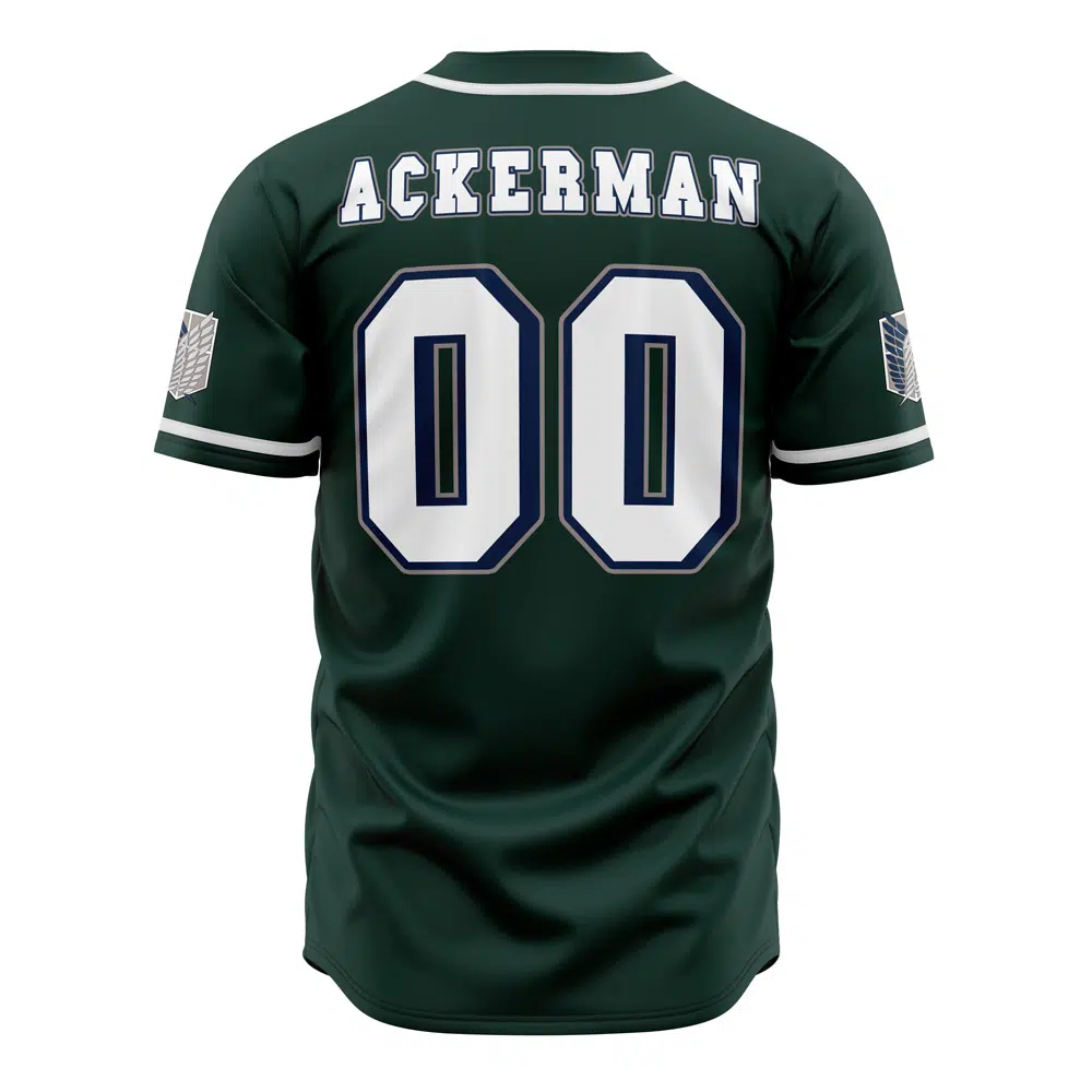 Mckenzieshoponline Survey Corps Ackerman Attack on Titan Personalized Baseball Jersey For Fans - Image 2