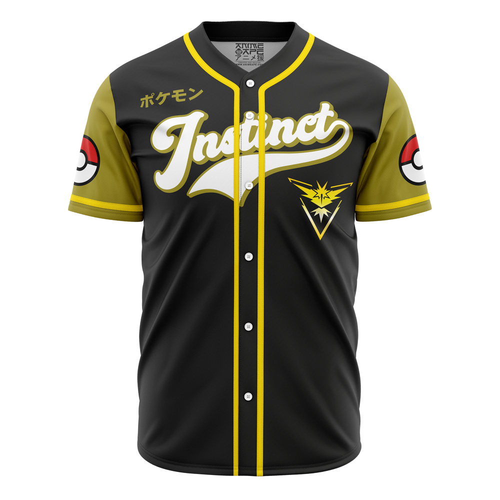 Mckenzieshoponline Team Instinct Pokemon Go Personalized Baseball Jersey For Fans