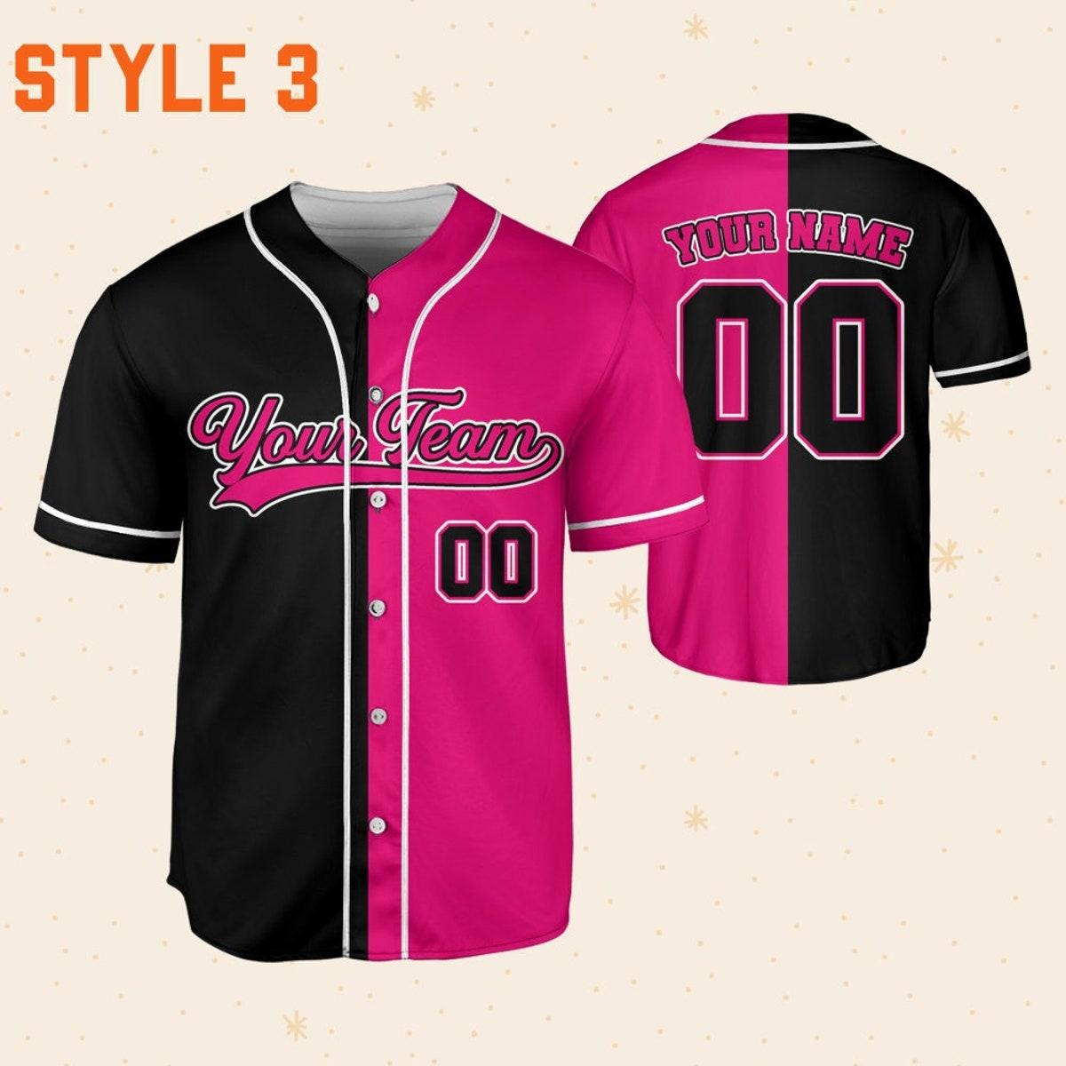 Mckenzieshoponline Team Name And Number Collection Pink Personalized Baseball Jersey For Fans - Image 4