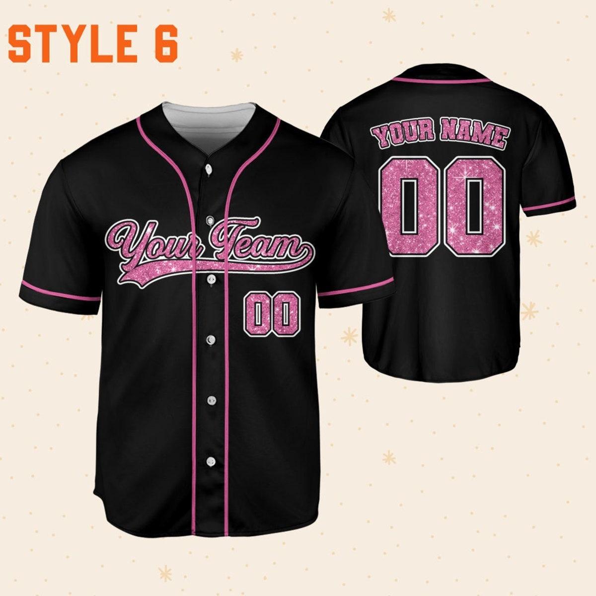Mckenzieshoponline Team Name And Number Collection Pink Personalized Baseball Jersey For Fans - Image 7