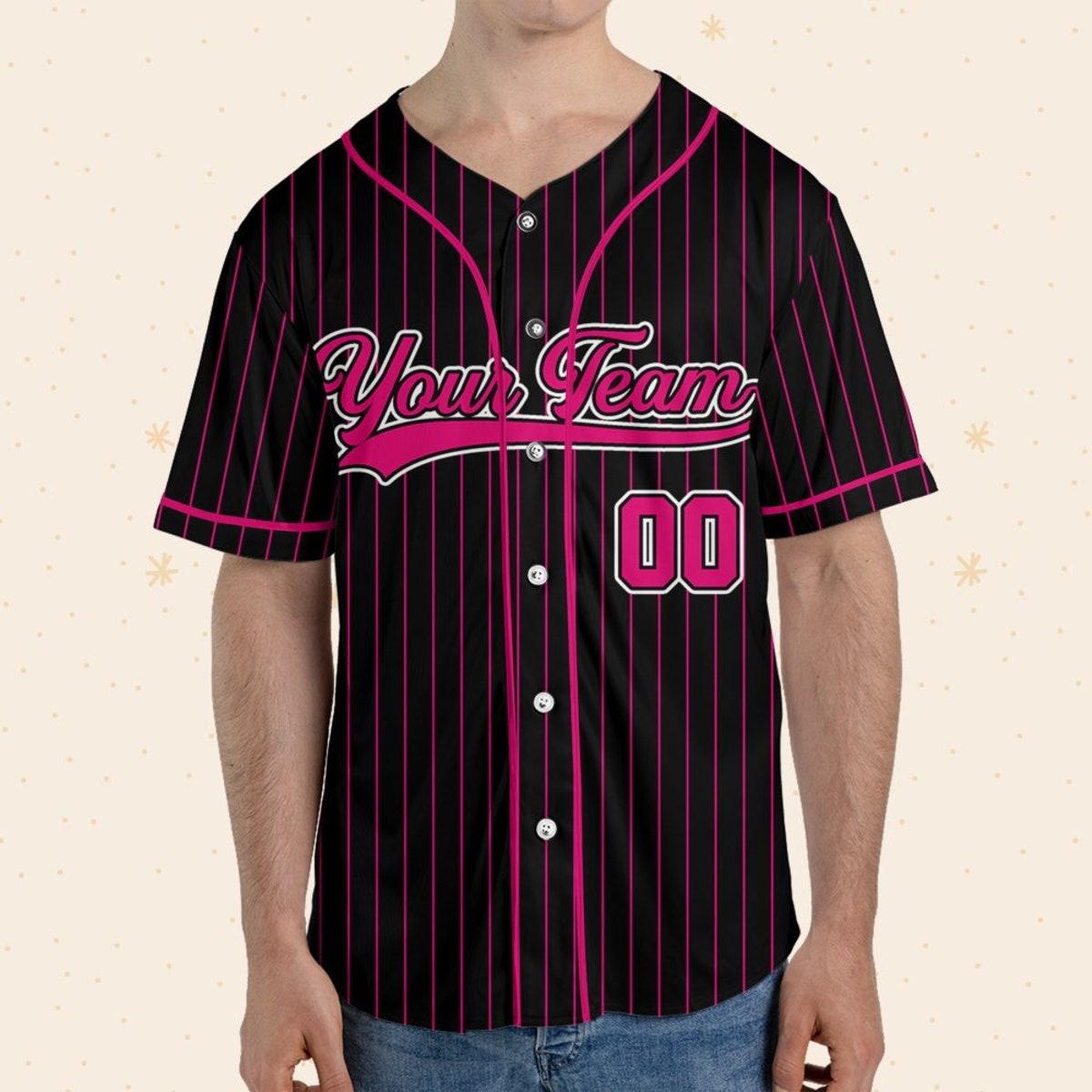 Mckenzieshoponline Team Name And Number Collection Pink Personalized Baseball Jersey For Fans - Image 9