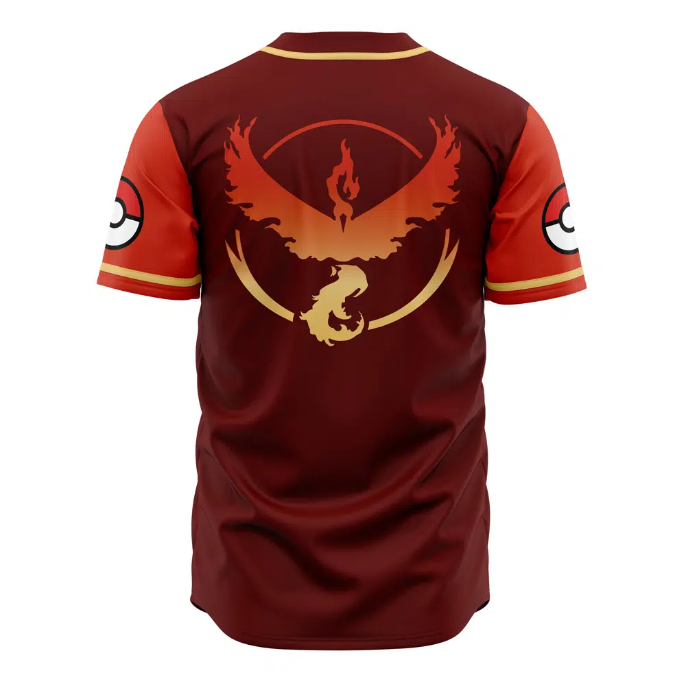 Mckenzieshoponline Team Valor Pokemon Personalized Baseball Jersey For Fans - Image 2