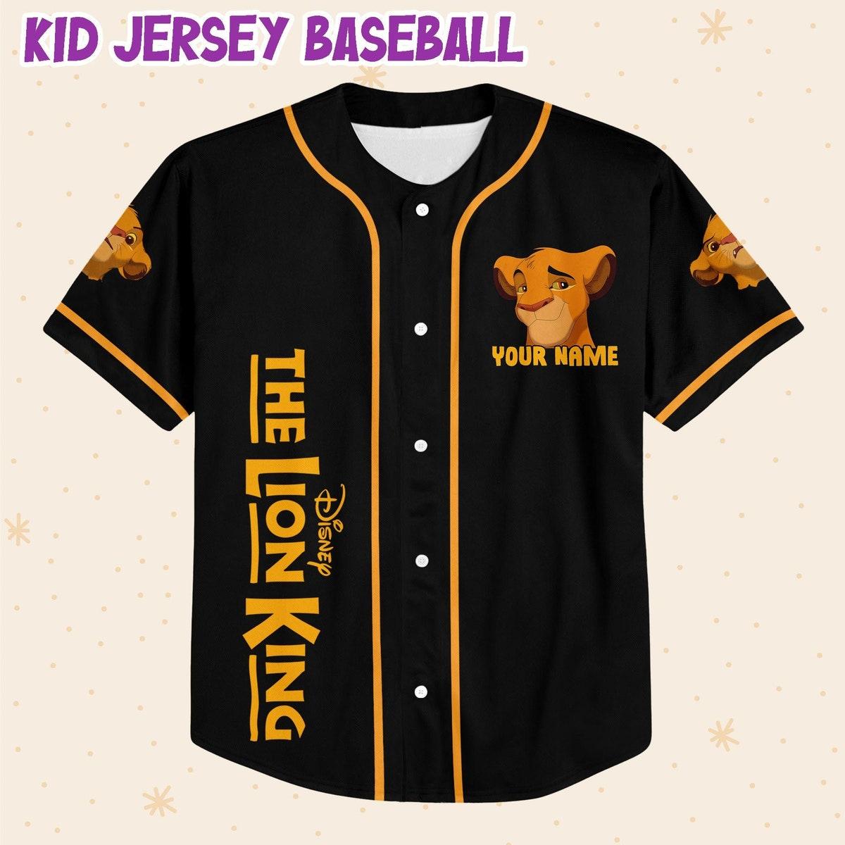 Mckenzieshoponline The Lion King Baby Black Color Personalized Baseball Jersey For Fans - Image 3