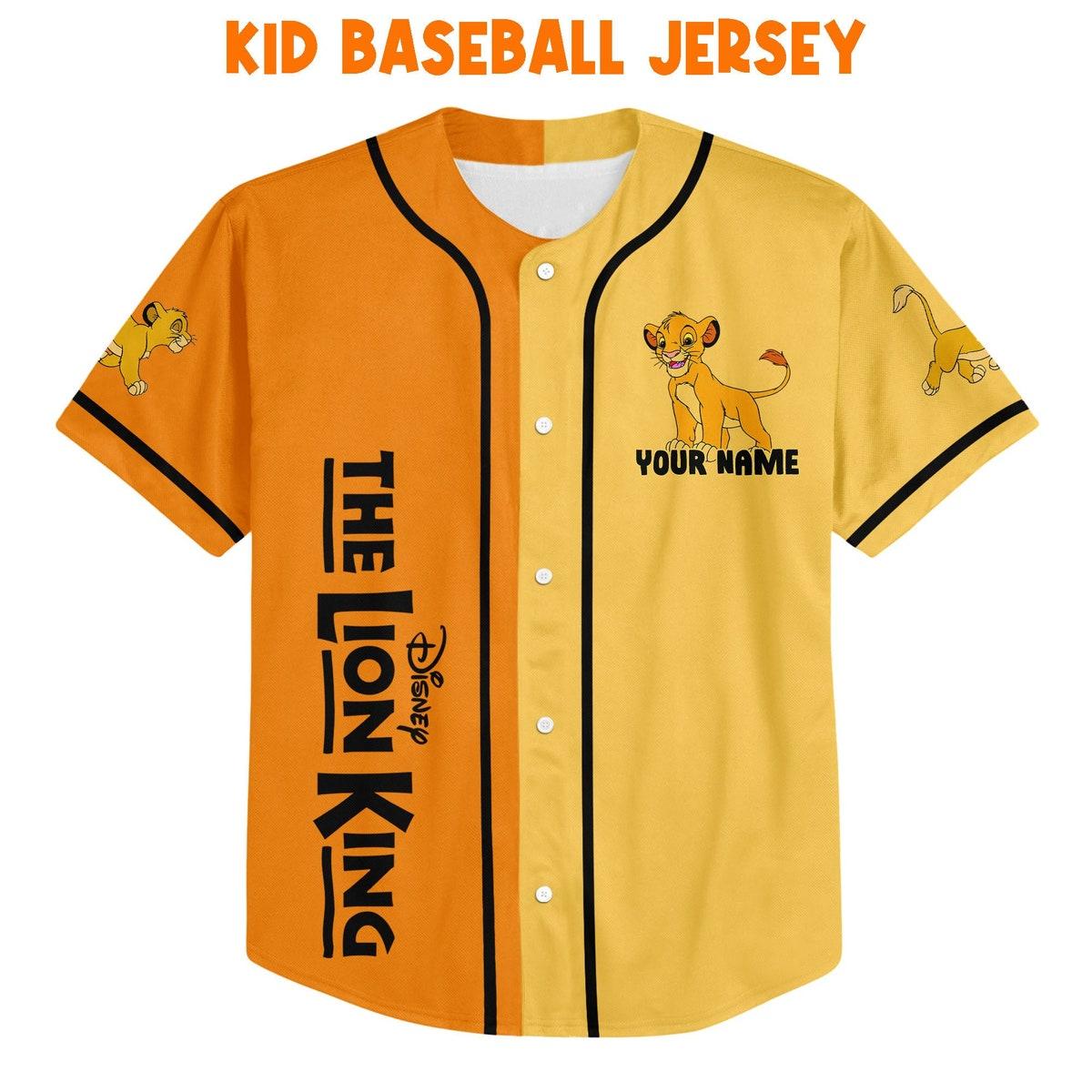 Mckenzieshoponline The Lion King Baby Simba Disney Personalized Baseball Jersey For Fans - Image 3