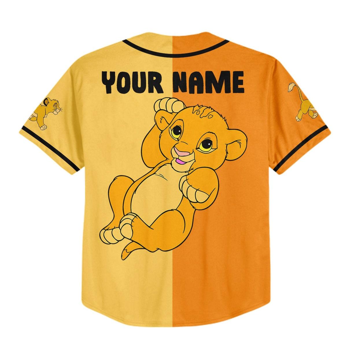 Mckenzieshoponline The Lion King Baby Simba Disney Personalized Baseball Jersey For Fans - Image 4