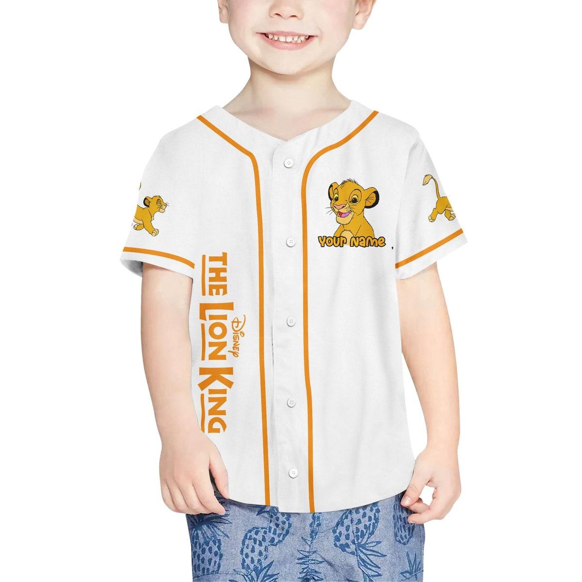 Mckenzieshoponline The Lion King Baby White Sports Disney Personalized Baseball Jersey For Fans - Image 5