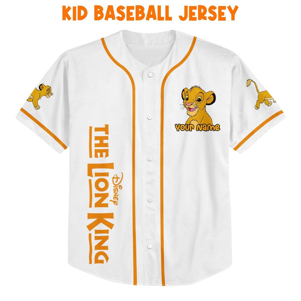 Mckenzieshoponline The Lion King Baby White Sports Disney Personalized Baseball Jersey For Fans - Image 3