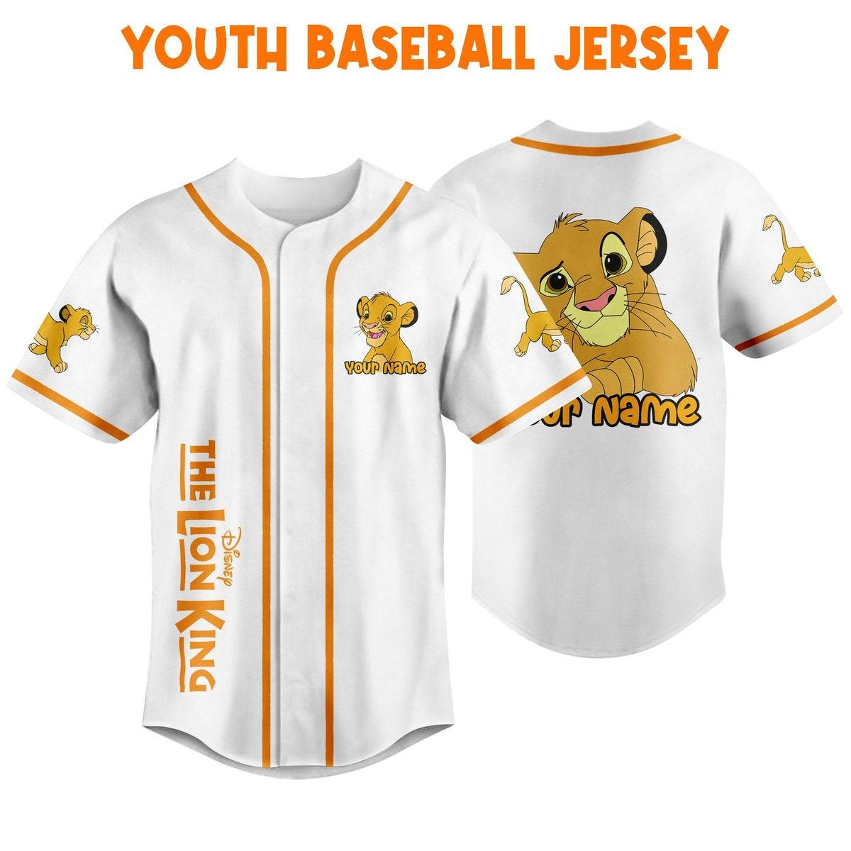 Mckenzieshoponline The Lion King Baby White Sports Disney Personalized Baseball Jersey For Fans - Image 6
