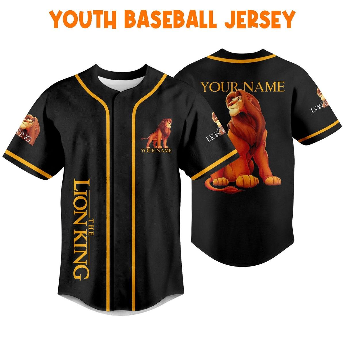 Mckenzieshoponline The Lion King Black Color Disney Personalized Baseball Jersey For Fans - Image 6