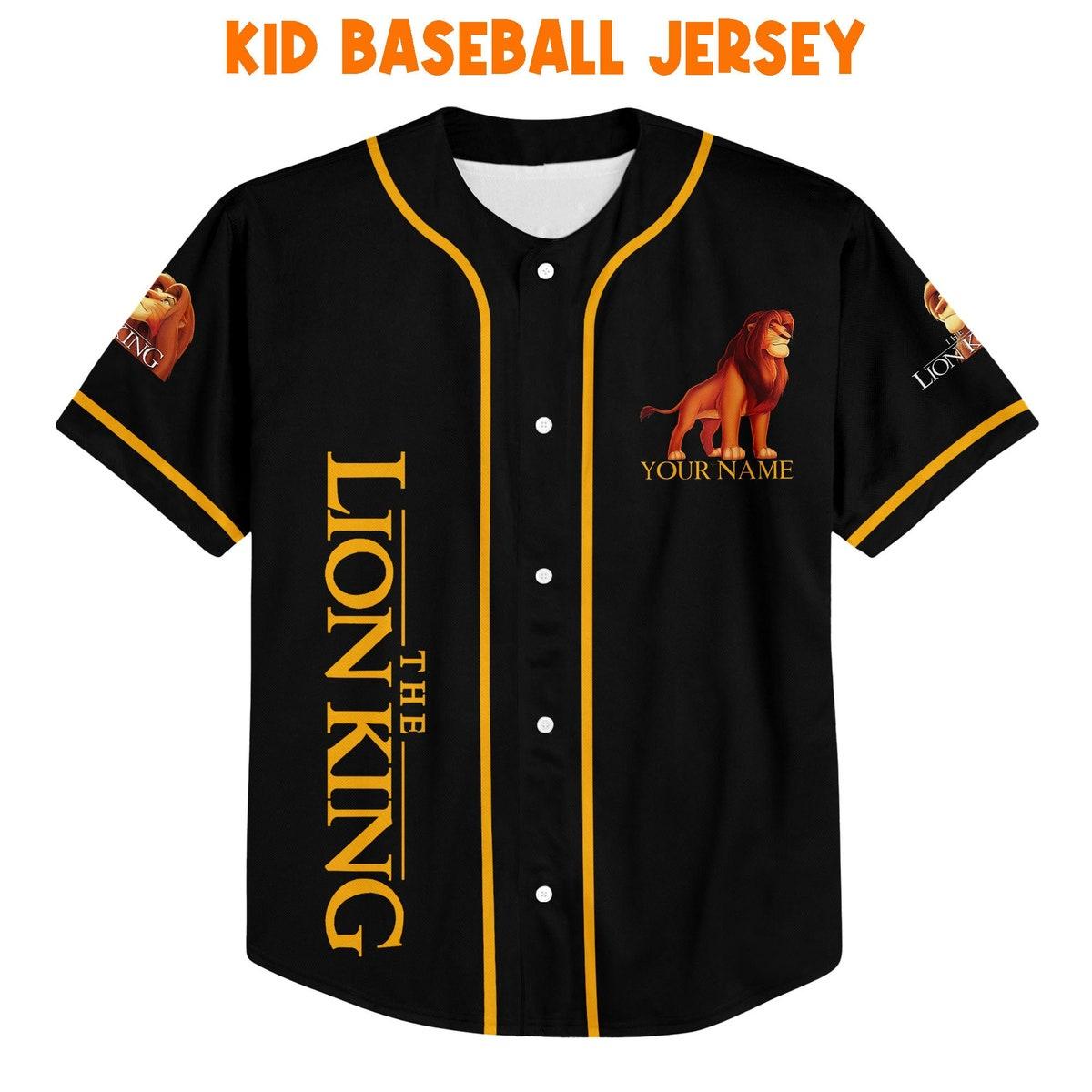 Mckenzieshoponline The Lion King Black Color Disney Personalized Baseball Jersey For Fans - Image 3