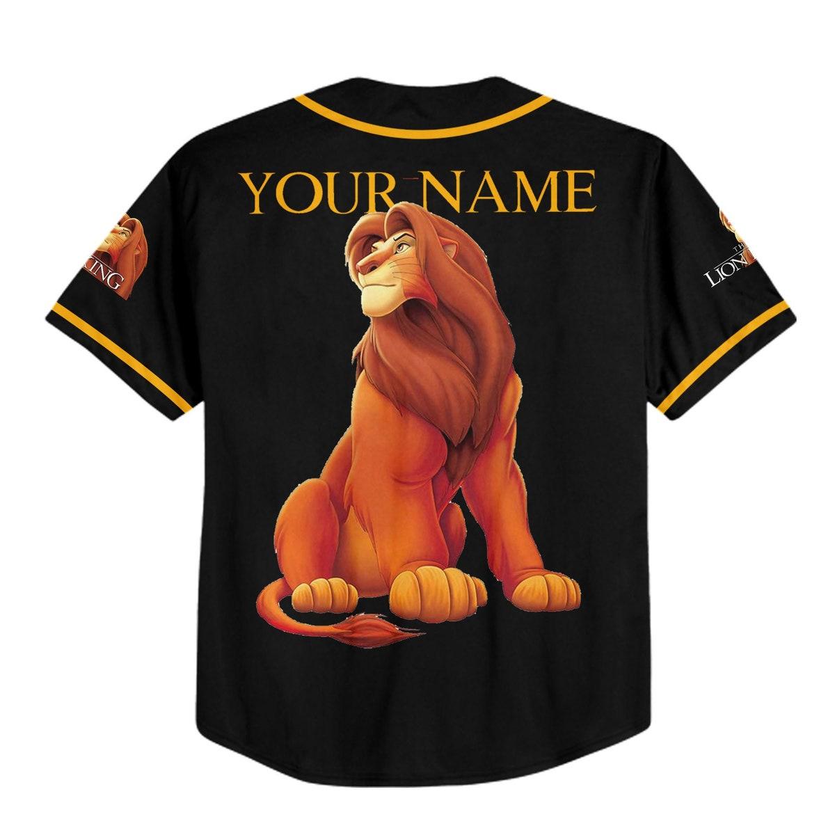 Mckenzieshoponline The Lion King Black Color Disney Personalized Baseball Jersey For Fans - Image 4