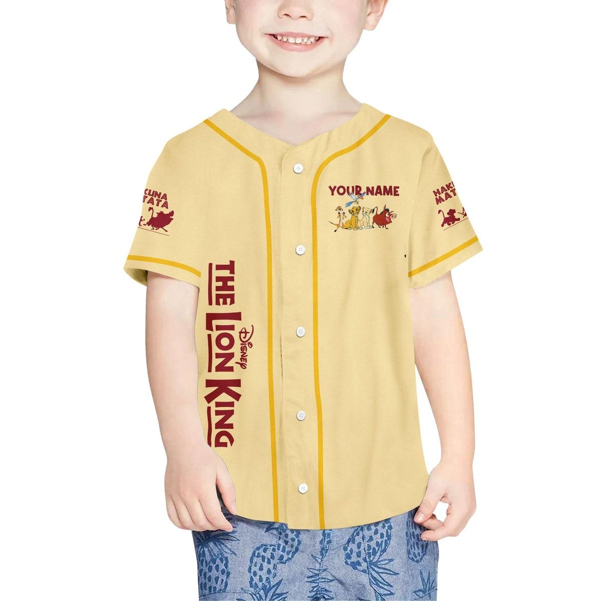 Mckenzieshoponline The Lion King Hakuna Matata Friends Disney Personalized Baseball Jersey For Fans - Image 5