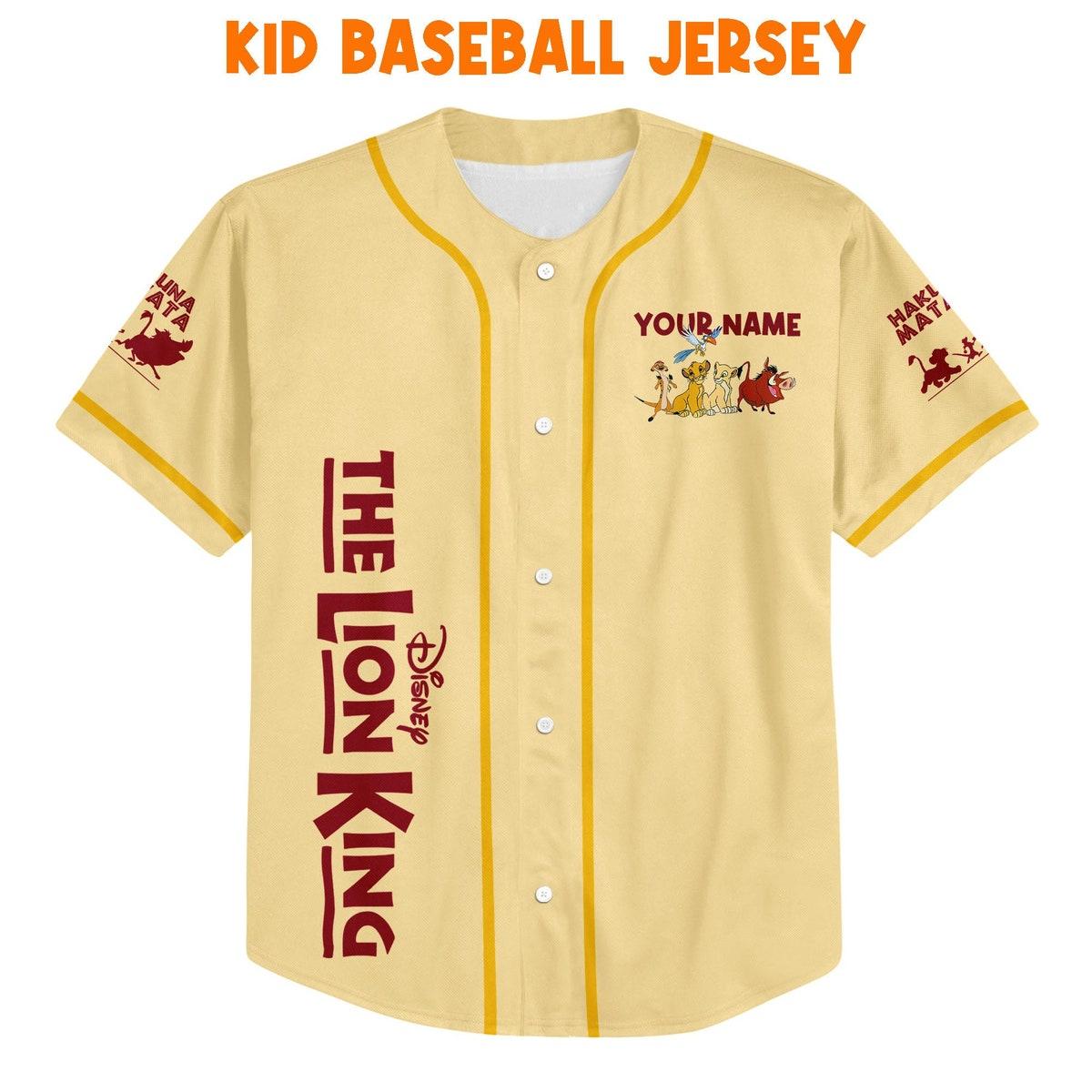 Mckenzieshoponline The Lion King Hakuna Matata Friends Disney Personalized Baseball Jersey For Fans - Image 3