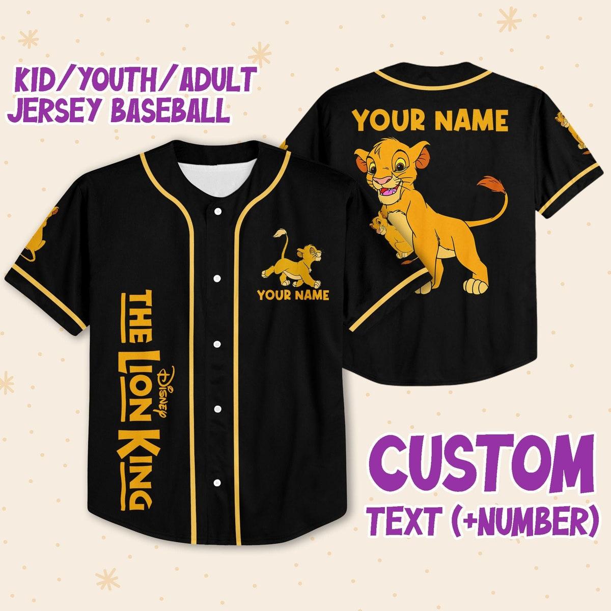 Mckenzieshoponline The Lion King Simba Lovely Disney Personalized Baseball Jersey For Fans - Image 2