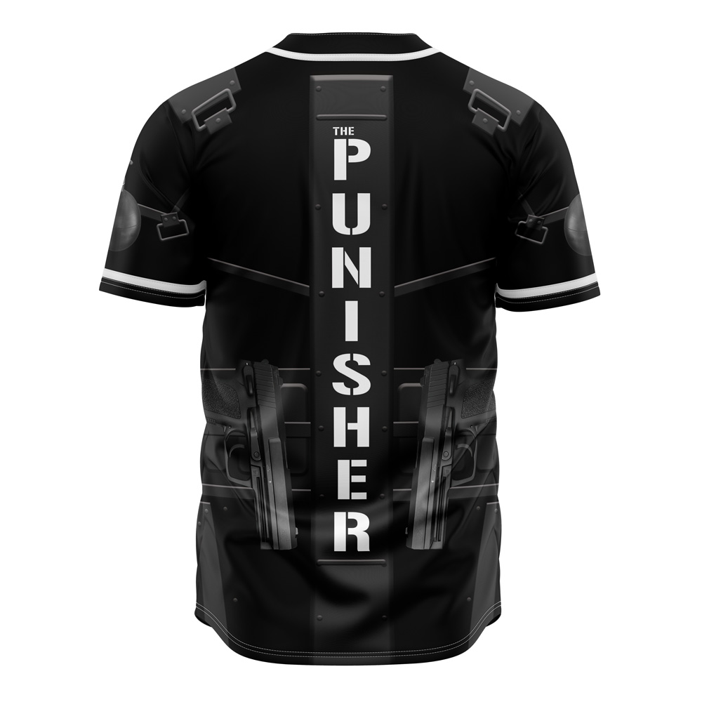 Mckenzieshoponline The Punisher Cosplay Marvel Personalized Baseball Jersey For Fans - Image 3