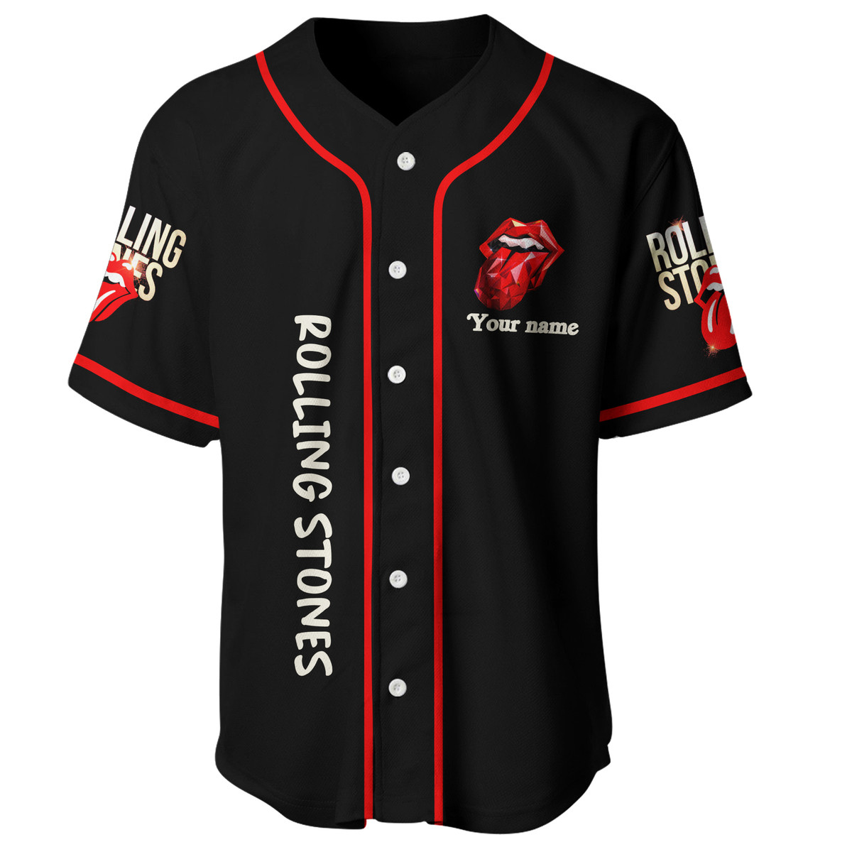 Jerseytrend The Rolling Stones Hackney Diamon Tour Personalized Baseball Jersey For Fans - Image 4