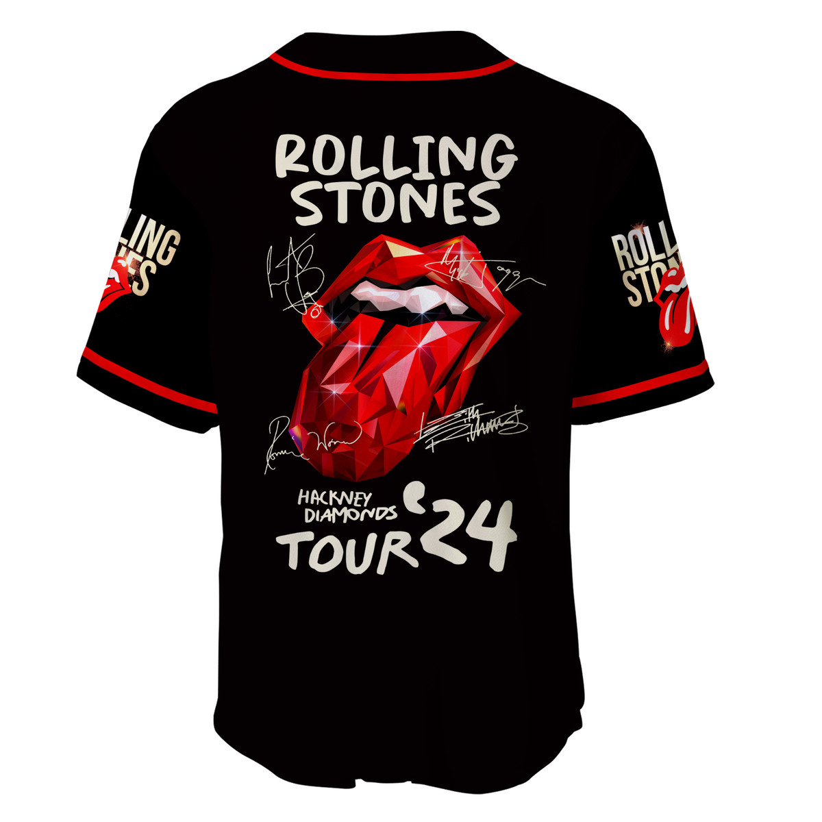 Jerseytrend The Rolling Stones Hackney Diamon Tour Personalized Baseball Jersey For Fans - Image 5