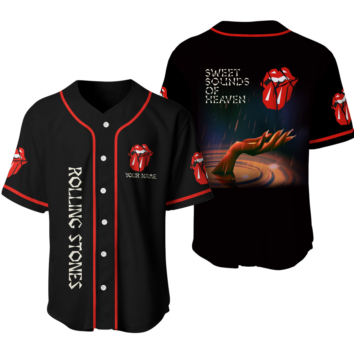 Jerseytrend The Rolling Stones Sweat Sounds Of Heaven Personalized Baseball Jersey For Fans - Image 3