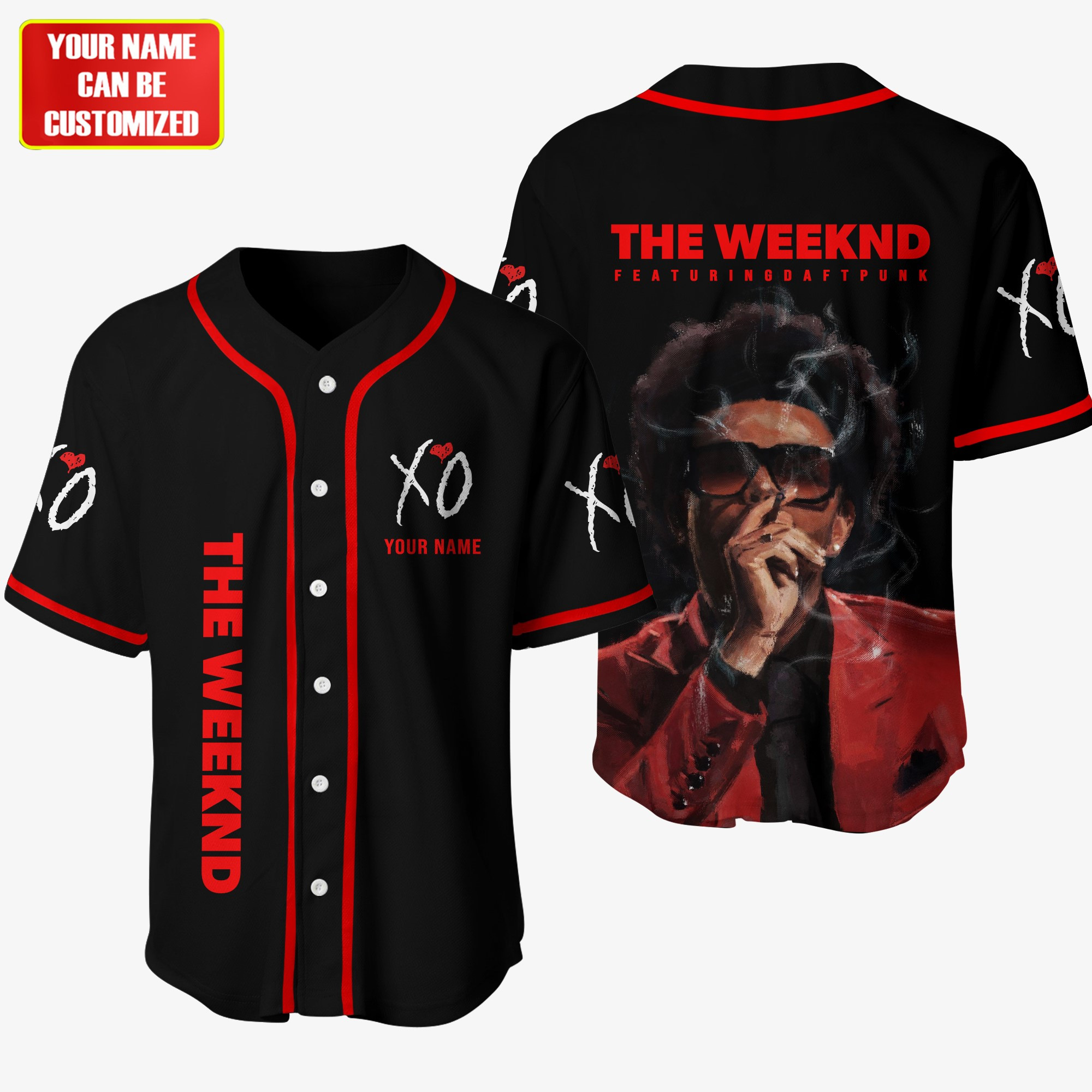 Jerseytrend The Weeknd Abel Makkonen Tesfaye Personalized Baseball Jersey For Fans - Image 4