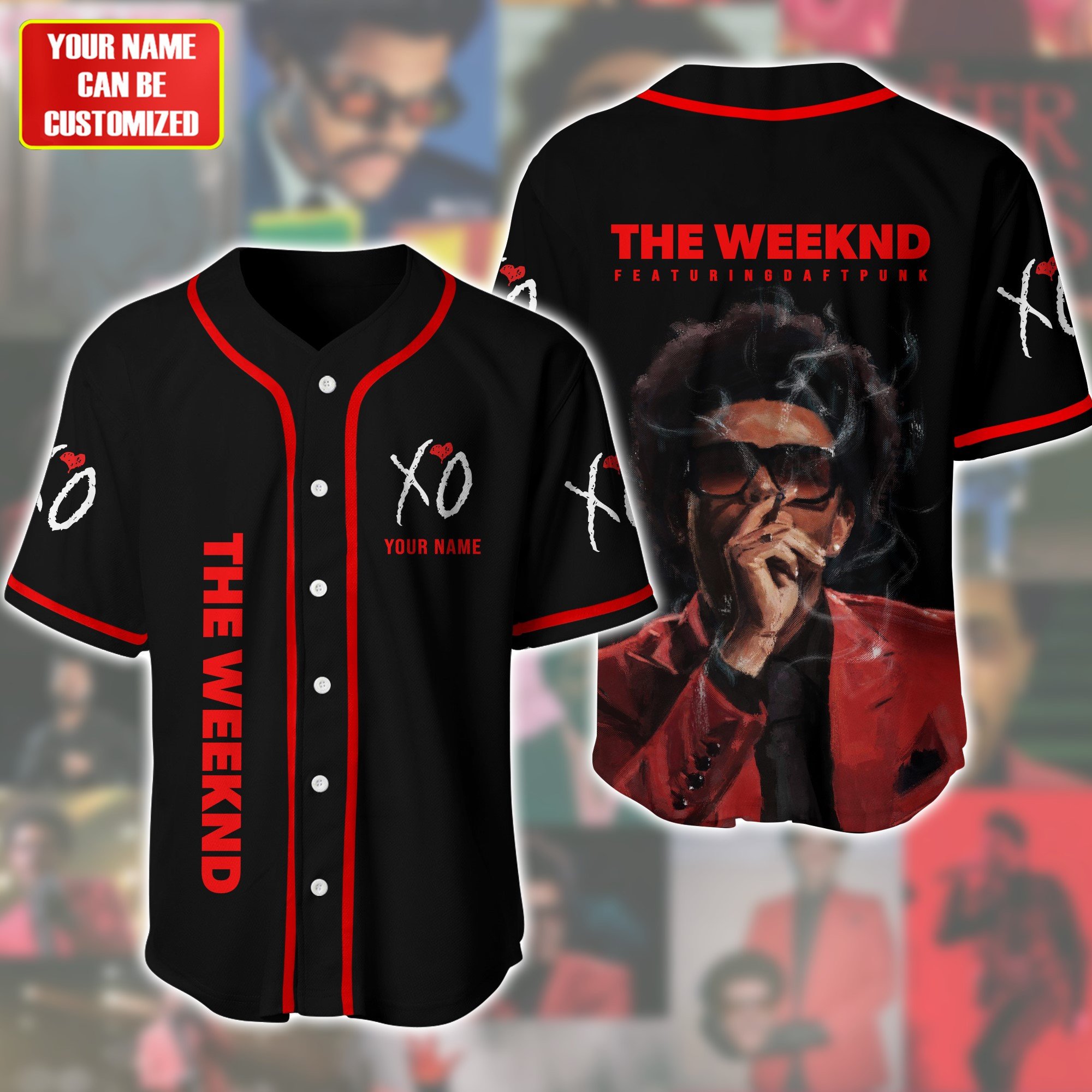 Jerseytrend The Weeknd Abel Makkonen Tesfaye Personalized Baseball Jersey For Fans