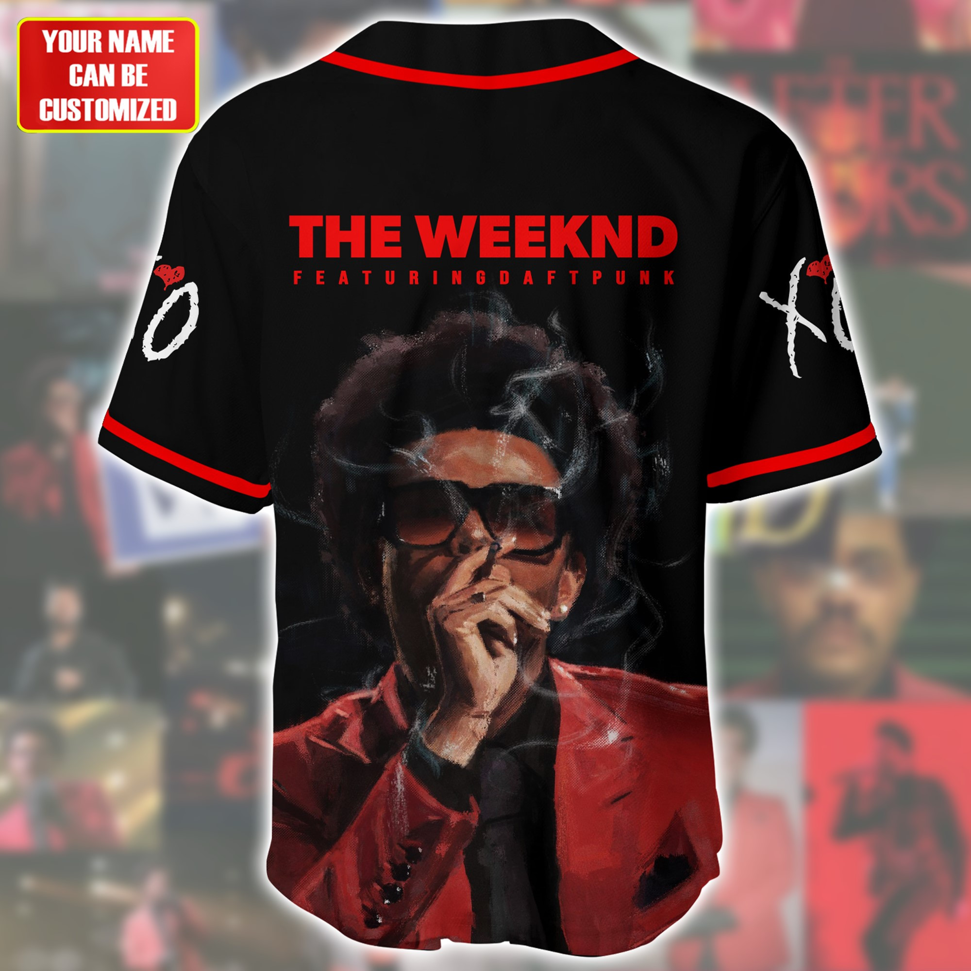 Jerseytrend The Weeknd Abel Makkonen Tesfaye Personalized Baseball Jersey For Fans - Image 3