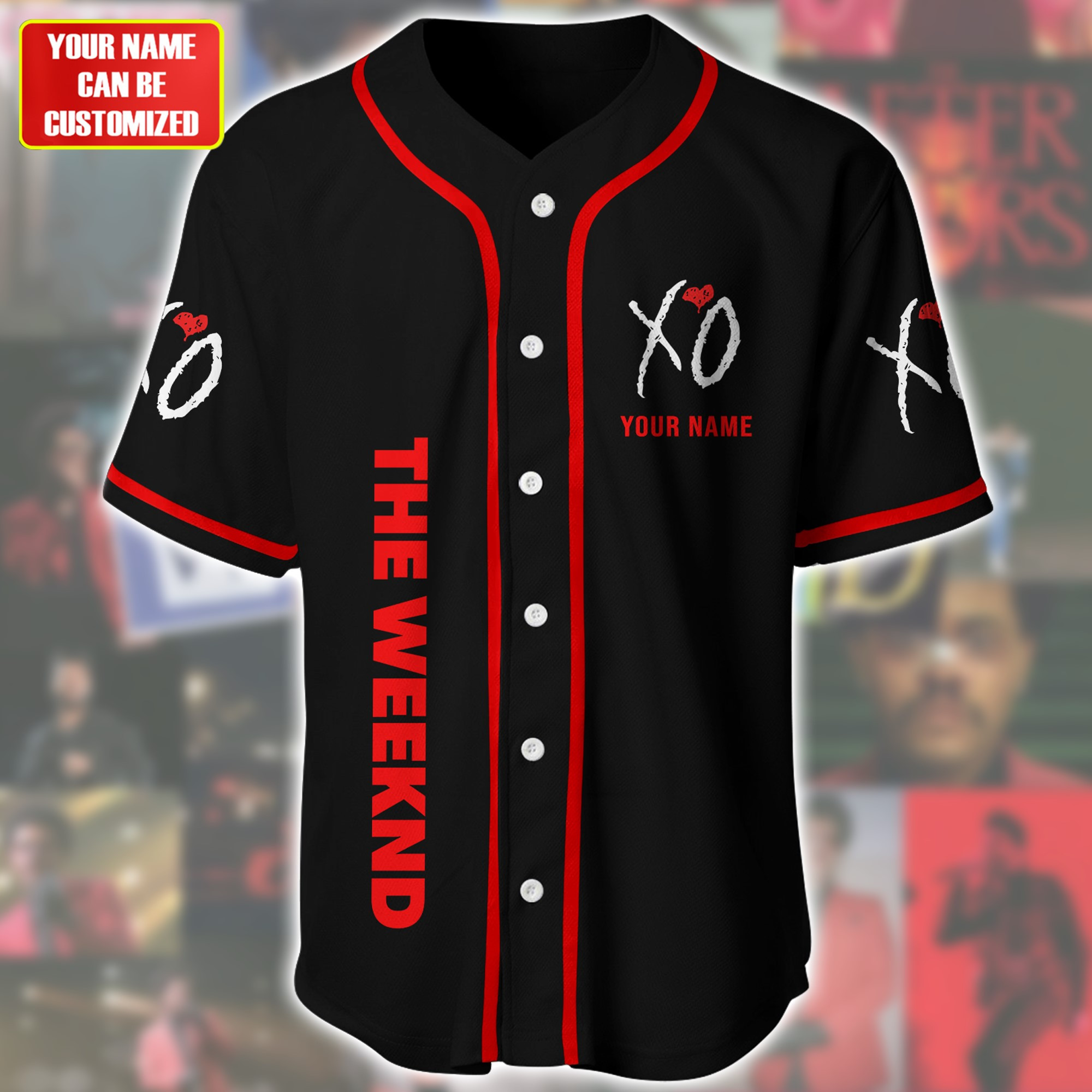 Jerseytrend The Weeknd Abel Makkonen Tesfaye Personalized Baseball Jersey For Fans - Image 2