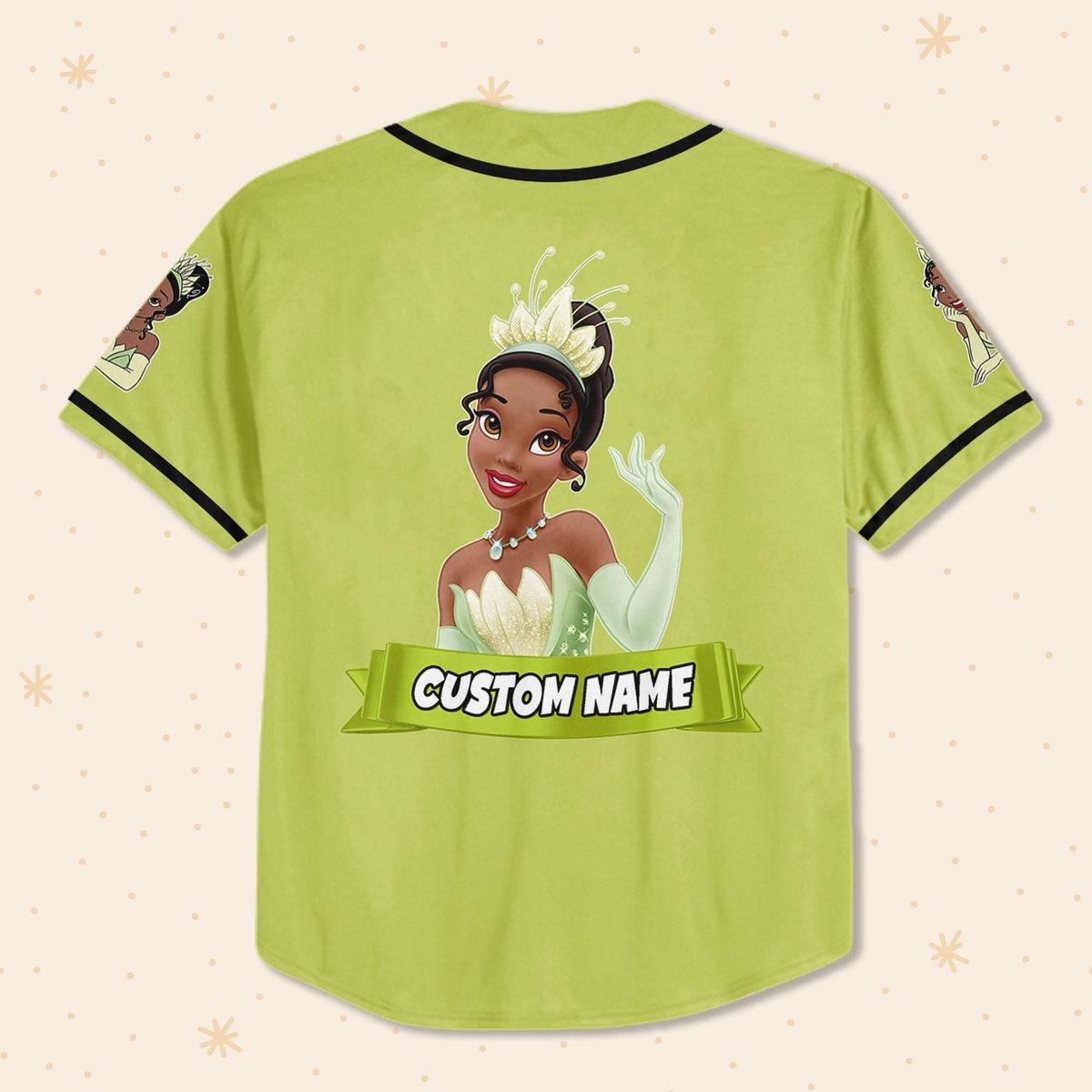 Mckenzieshoponline Tiana Green Black Disney Personalized Baseball Jersey For Fans - Image 4