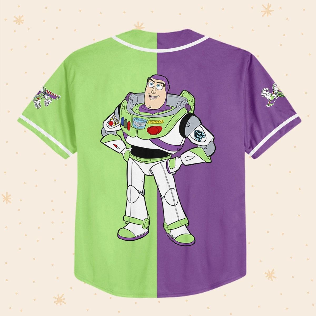 Mckenzieshoponline Toy Story Buzz Lightyear Disney Personalized Baseball Jersey For Fans - Image 4