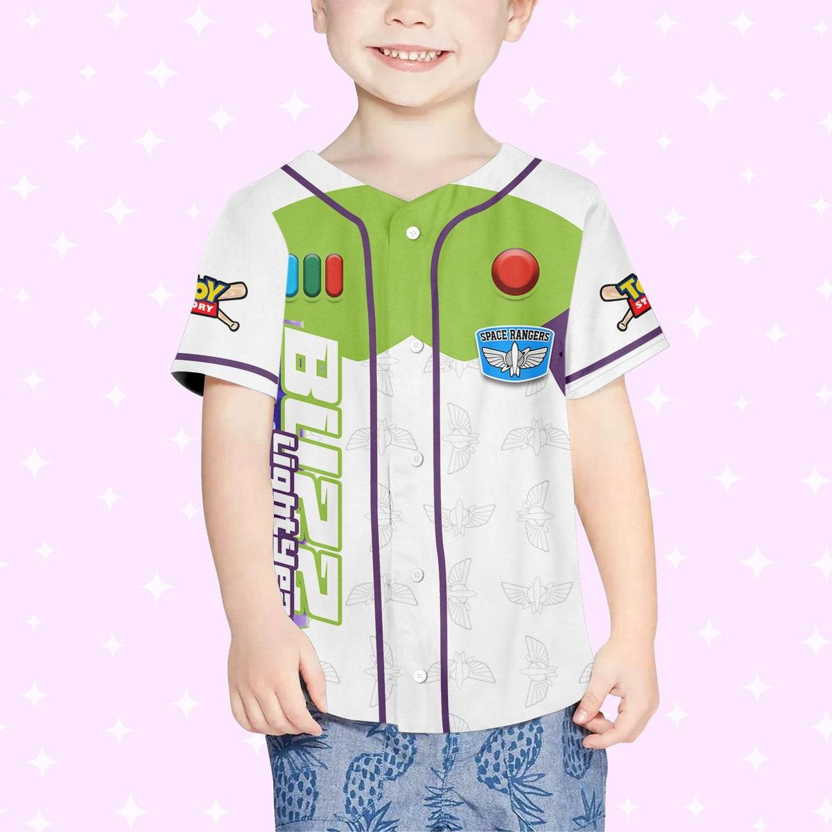 Mckenzieshoponline Toy Story Buzz Lightyear Green Disney Personalized Baseball Jersey For Fans - Image 5