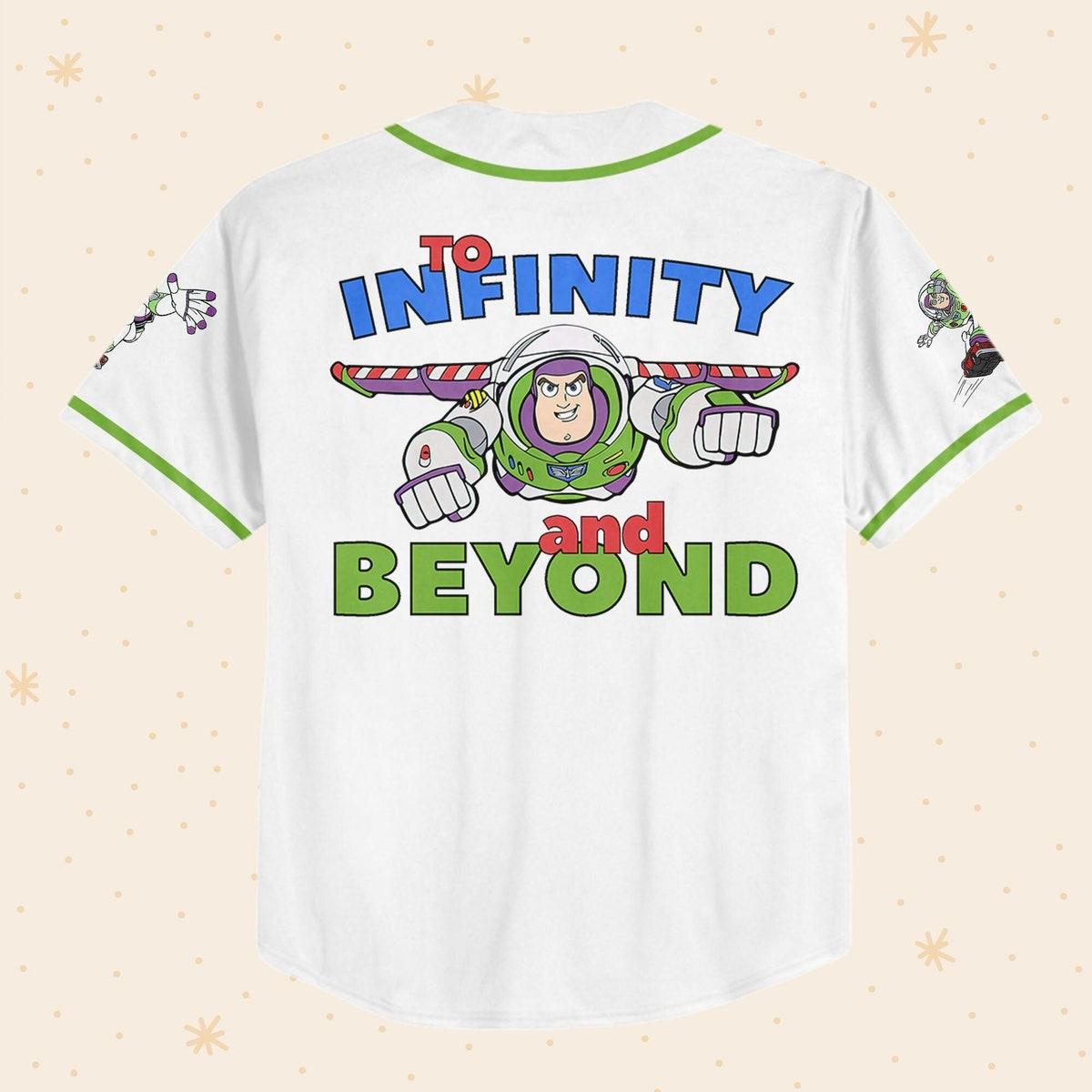 Mckenzieshoponline Toy Story Buzz Lightyear To Infinity And Beyond Personalized Baseball Jersey For Fans - Image 4