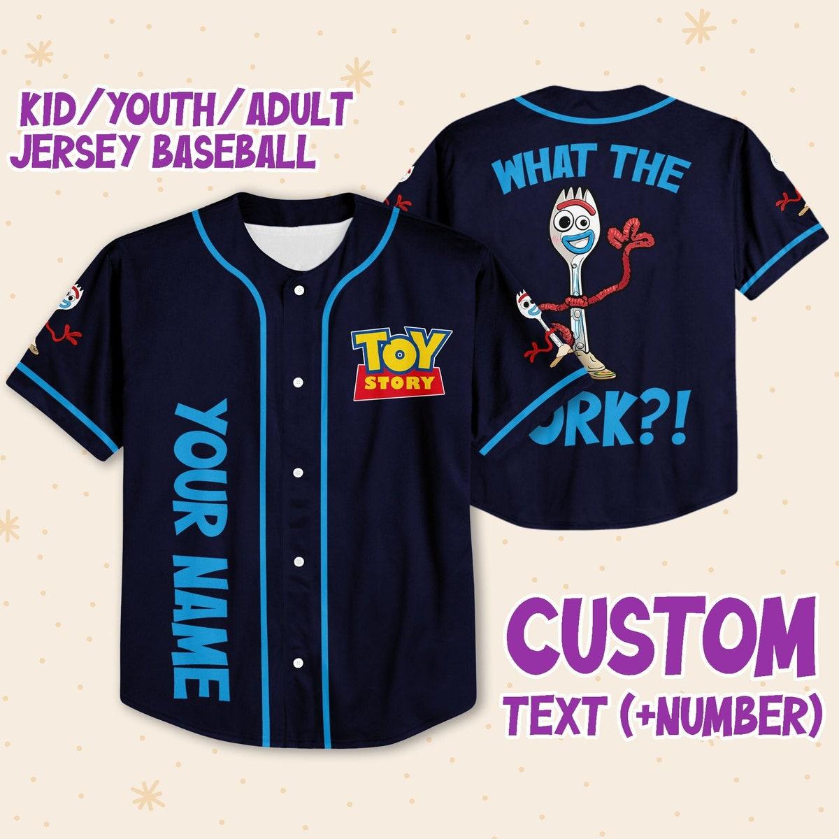 Mckenzieshoponline Toy Story What The Fork Personalized Baseball Jersey For Fans