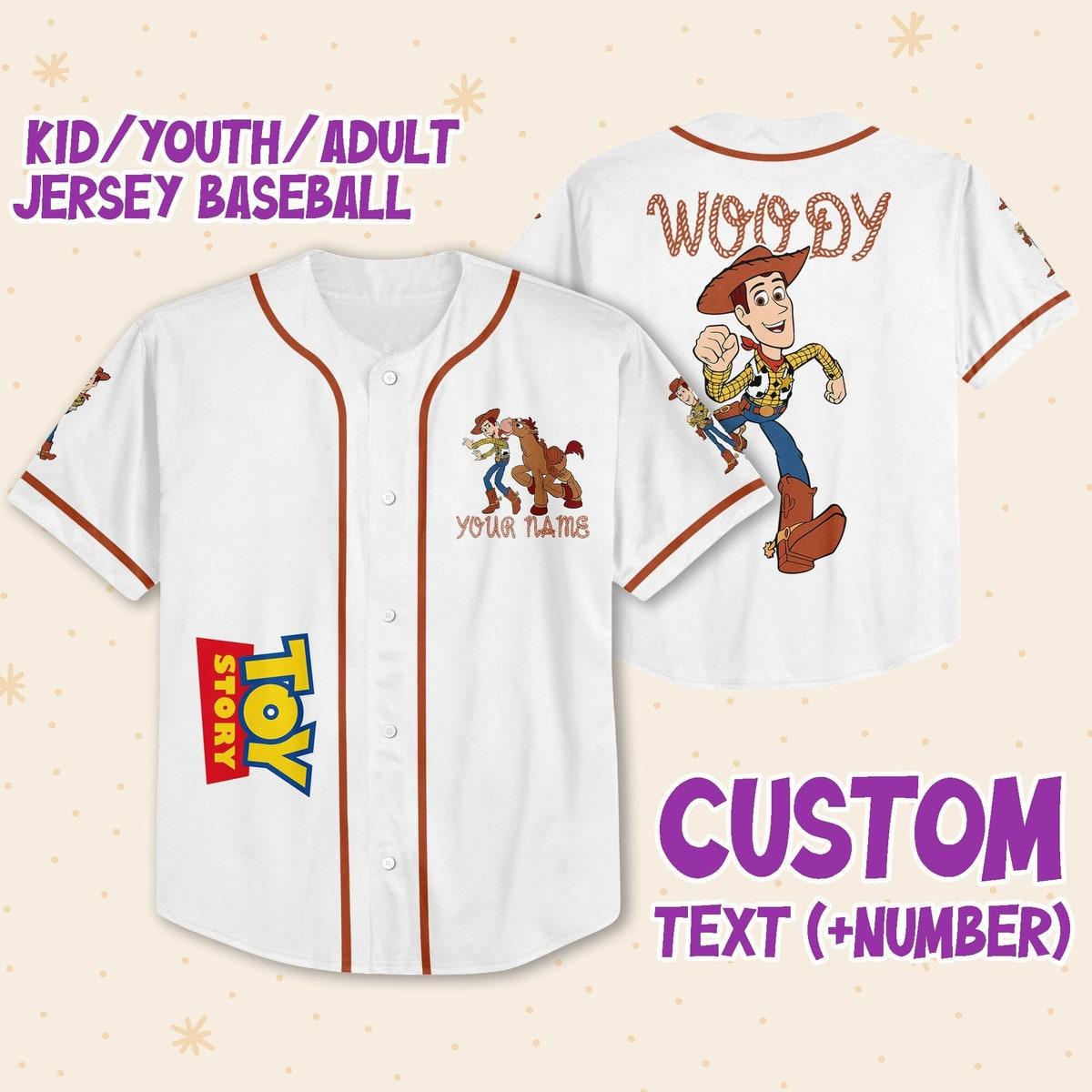 Mckenzieshoponline Toy Story Woody Sheriff Disney Personalized Baseball Jersey For Fans - Image 2