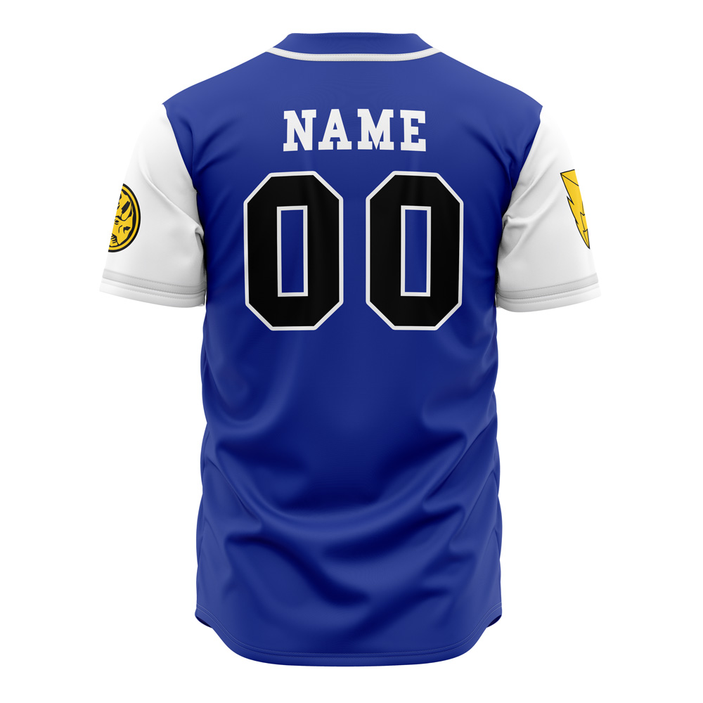 Mckenzieshoponline Triceratops Blue Power Rangers Personalized Baseball Jersey For Fans - Image 3