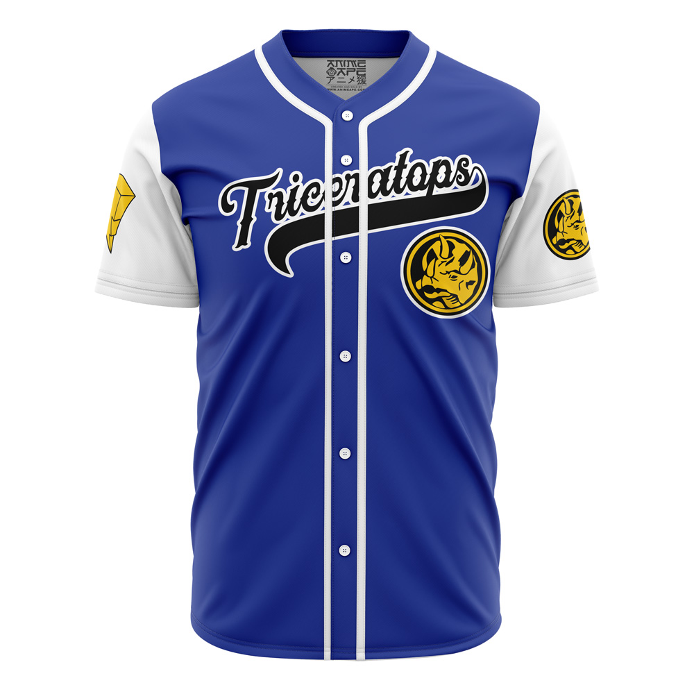 Mckenzieshoponline Triceratops Blue Power Rangers Personalized Baseball Jersey For Fans - Image 2