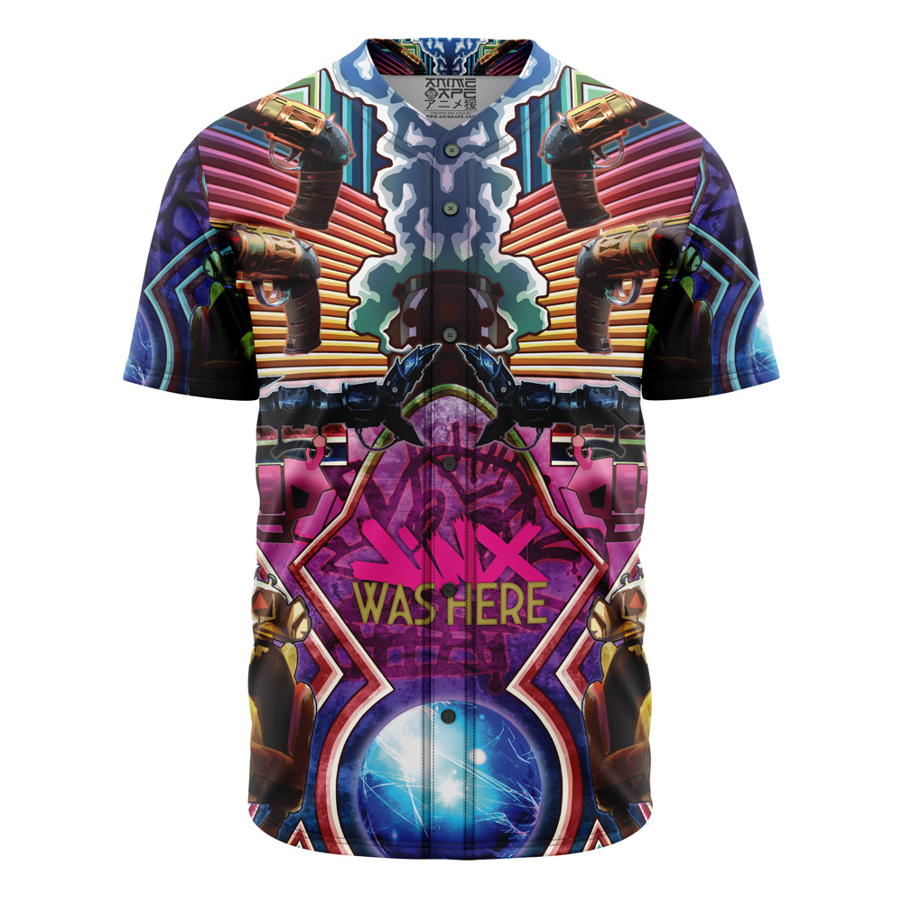Mckenzieshoponline Trippy Jinx Arcane League of Legends Personalized Baseball Jersey For Fans Without Piping
